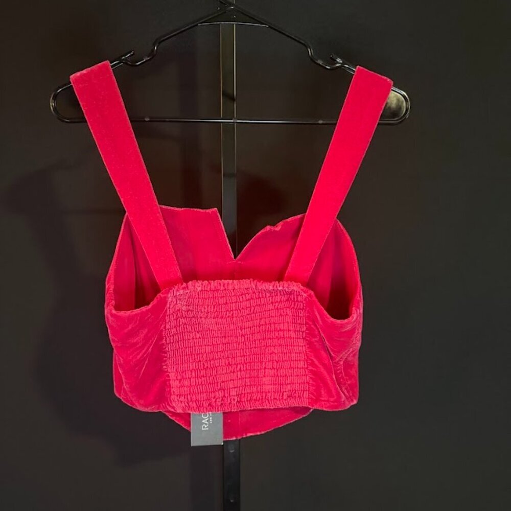 Rachel Zoe Pink Velvet Corset Top - Picture 4 of 4